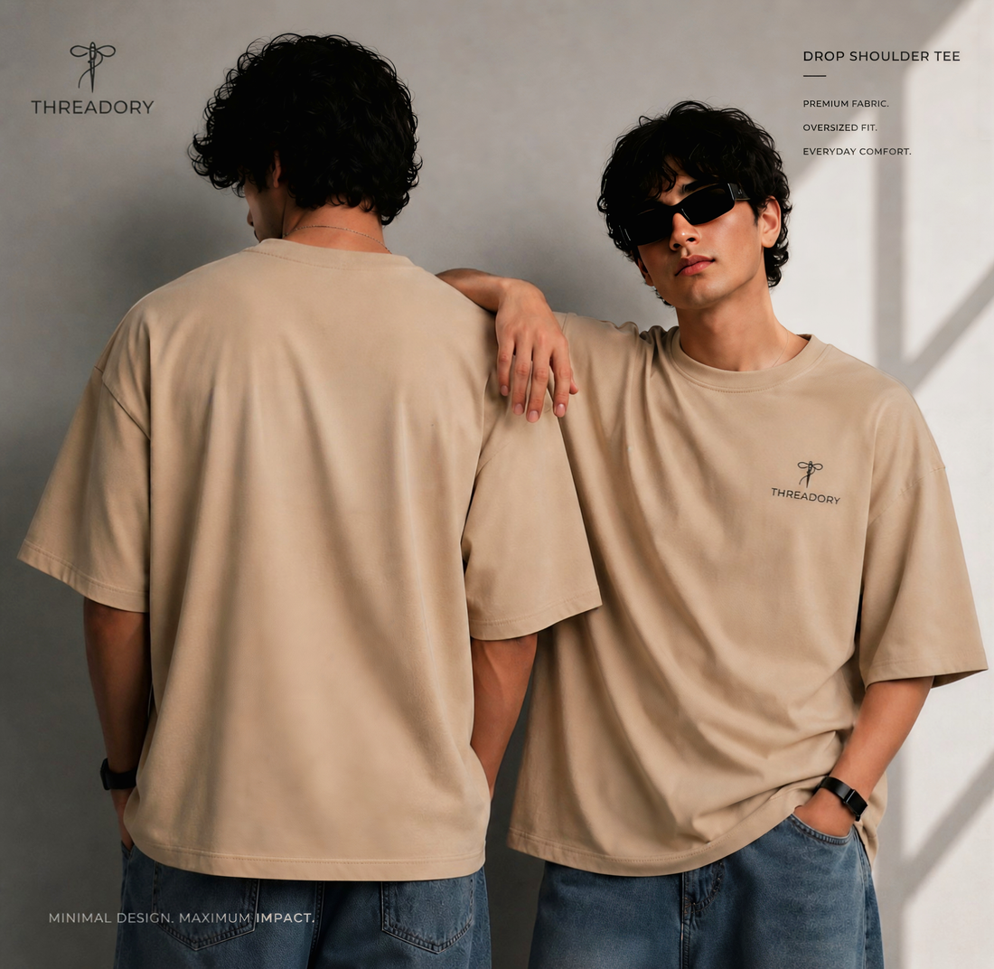 Premium Cotton Drop Shoulder Tee – Everyday Comfort