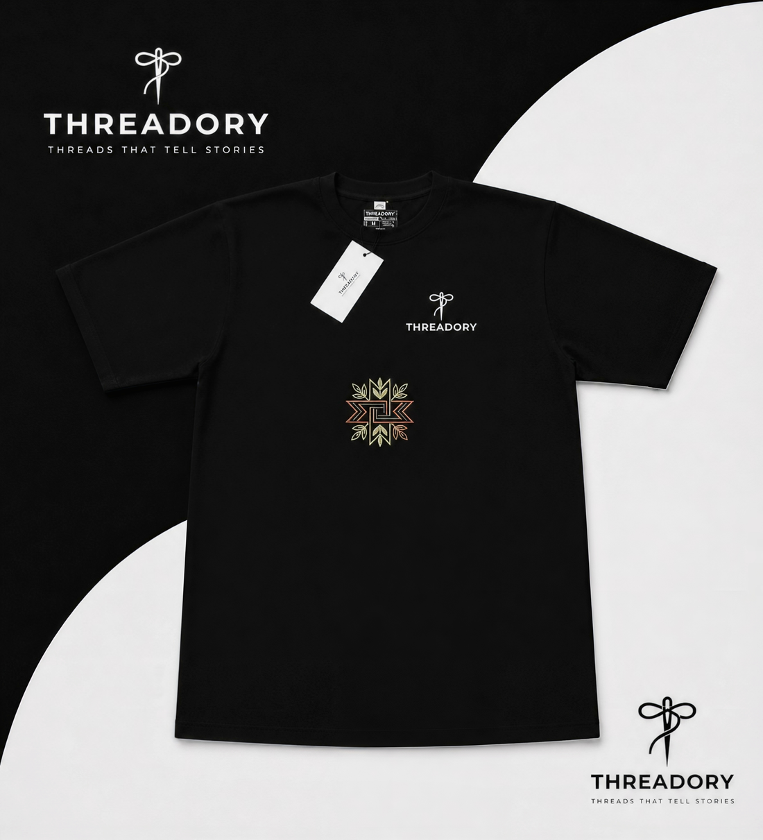 Premium Black Drop Shoulder T-Shirt for Men | Oversized Comfort Fit